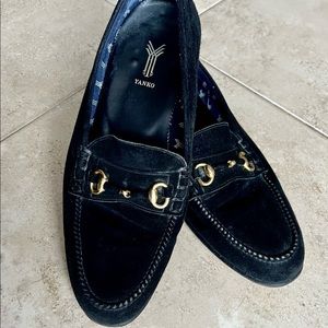 Yanko Mens Suede Horsebit Loafers Size 9.5